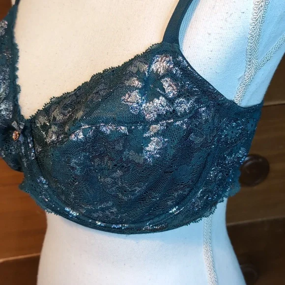 Body by Victoria VICTORIA'S SECRET Unlined Stretch Lace Demi Bra 38DD - Picture 4 of 13